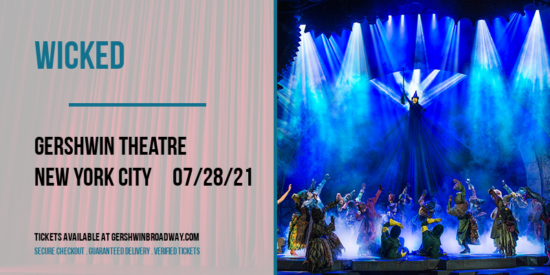Wicked at Gershwin Theatre tickets Wicked at Gershwin Theatre