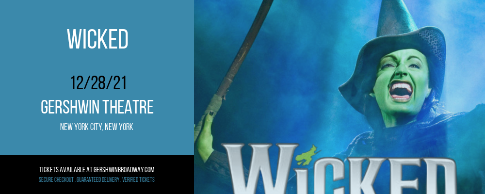 Wicked at Gershwin Theatre tickets Wicked at Gershwin Theatre