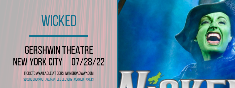 Wicked at Gershwin Theatre tickets Wicked at Gershwin Theatre